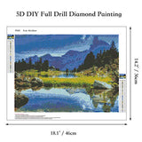 DIY 5d Landscape Full Drill Rhinestone Diamond Painting Kits for Kids & Adults, Crystal Embroidery Diamond Painting by Number Kits Art Craft Home Wall Decor (36 46, Landscape)