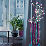 Fashion Angels Light-Up Dreamcatcher Design Kit - Moon Design, Comes with LED Fairy String Lights, DIY Dream Catcher Kit for Kids 8 and Up