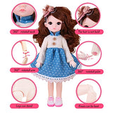 BJD Doll 1/6 SD Dolls 12 Inch Kawaii Ball Jointed Doll DIY Toys with Full Set Clothes Shoes Wig Makeup, Best Gift for Girls (Kelly)