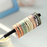 Agutape 48 Rolls Washi Tape Set,Foil Gold Skinny Decorative Masking Washi Tape,3MM Wide DIY Masking Tape