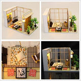 WYD DIY Doll House Miniature Furniture Assembly Cottage Manufacturers Custom, Wooden Doll House Kit Plus Dustproof Creative Room for Girlfriend's Valentine's Day Gift and Birthday Gift Ideas