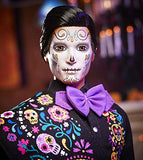 Barbie 2021 Dia De Muertos Ken Doll (12-in) Wearing Embroidered Shirt, Serape & Sombrero, with Calavera Face Paint, Gift for Collectors