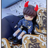XiDonDon Angel Suit Demon Suit for Ob11, GSC, YMY, BODY9, Molly, 1/12 BJD Doll Clothes Accessories (Black)