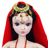 India Girl 1/3 BJD Doll SD Dolls Full Set 22" 56cm 19 Jointed Dolls Indian Dancer Beauty Toy Figure Gift