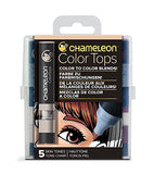 Chameleon Art Products Color Tops, Skin Tones 5-Pen Set