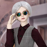 HGCY BJD Handsome Doll 1/3 23.6Inch 60CM,Body Clothes Shoes and Wig Included, Full Set Jointed Doll for 6 Year Old Girl and Up,Gift for Birthday, Wedding