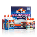 Elmer's Collection Slime Kit Supplies Include Glow in The Dark Magical Liquid Slime Activator, 6 Count & Glow-in-The-Dark Slime Kit, Yellow + Purple Glow, 4 Piece Kit
