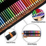 Colored Pencils Set with Canvas Wrap, XingFu Tree, Extra Accessories Included, For Professional Color Mixing Painting and Sketching Daughter Oil based Color Pencils (72 color)