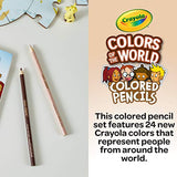Crayola Colours of The World Skin Tone Pencils 24 pk - for Colouring Pages and Drawing, (918993.036)