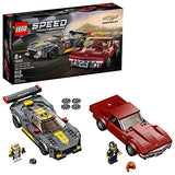 LEGO Speed Champions Chevrolet Corvette C8.R Race Car and 1968 Chevrolet Corvette 76903 Building Kit; New 2021 (512 Pieces)