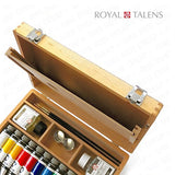 Royal Talens - Van Gogh Oil Colour Art Set in Premium Wooden Case - With Paints, Palette, and