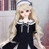 MEESock 40Cm/16Inch BJD Doll Ball Jointed SD Dolls Full Set Suitable for 1/4 Dolls' Make Up Kids Friend Gift,B