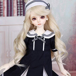MEESock 40Cm/16Inch BJD Doll Ball Jointed SD Dolls Full Set Suitable for 1/4 Dolls' Make Up Kids Friend Gift,B