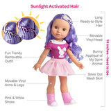 Adora Be Bright Doll, 14 inch Doll Lulu - Bunny, Hair Color Changes in The Sun, for Kids Age 3+