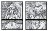 Kawaii Christmas Grayscale: An Adult Coloring Book with Adorable Girls, Christmas Scenes, Winter Fun, Holiday Adventures, and More! (Kawaii Girls Coloring Books)