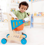 Award Winning Hape Kid's Wooden Shopping Cart Multi, L: 16.9, W: 11.8, H: 19.8 inch