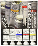 M. Graham 1/2-Ounce Tube 5 Color Gouache Paint Primary Set