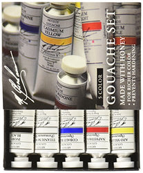 M. Graham 1/2-Ounce Tube 5 Color Gouache Paint Primary Set