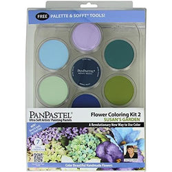 Colorfin No.2 PanPastel Ultra Soft Artist Pastel Flower Coloring Kit, 9ml, Susan's Garden, 7-Pack