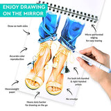 SKETCHBAR Mirror PAD A5, use 100% of Your Sketchbook, 220 g/m2, Extra Smooth, bleedproof Technology Allows You to use Every Side of Every Page, Ideal for Artists, Illustrators, Drawing
