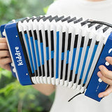 Kiddire 10 Keys Kids Accordion, Toy Accordion Musical Instruments for Children Kids Pre-Kindergarten Toddlers (Blue)