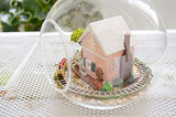 Flever Dollhouse Miniature DIY House Kit Creative Room with Furniture and Glass Cover for Romantic Artwork Gift (Pandora Magic Garden)