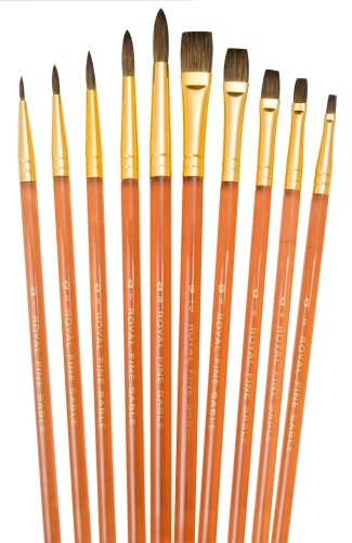 Royal and Langnickel Sable Super Value Brush Set (1 Pack of 10 brushes )