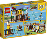 LEGO Creator 3in1 Surfer Beach House 31118 Building Kit Featuring Beach Hut and Animal Toys, New 2021 (564 Pieces)