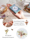 Vintage Fairy Stickers for for Journaling, 180Pcs Transparent Flower Fairy Stickers for Scrapbook Junk Journal Supplies Bullet Journaling DIY Crafts Album Phone Cases Laptops Calendars Notebook (NO.1)