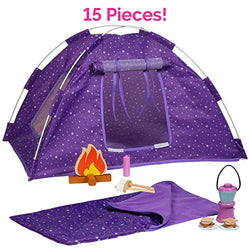Adora Amazing World “Camping Wooden Play Set” – 15 Piece Accessory Set For 18” Dolls [Amazon Exclusive]