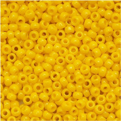 Toho Round Seed Beads 11/0 #42B 'Opaque Sunshine' 8 Gram Tube