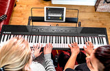 Alesis Recital | 88 Key Beginner Digital Piano / Keyboard with Full Size Semi Weighted Keys, Power Supply, Built In Speakers and 5 Premium Voices (Amazon Exclusive)
