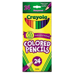 Crayola Colored Pencils, Assorted Colors, 24 Count (Pack of 3)