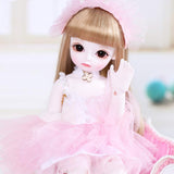 Y&D 1/6 BJD Doll SD Dolls Ball Jointed Doll Full Set Clothes Makeup Custom DIY Toy Gift for Girls,A