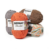 Bernat 16111010044 Blanket Yarn, 10.5 Ounce, Dark Grey, Single Ball