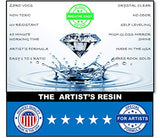Epoxy Resin Art Resin Crystal Clear Formula - The Artist's Resin for Coating, Casting, Resin Art, Geodes, River Tables, Resin Jewelry- Non-Toxic -16 Oz Kit
