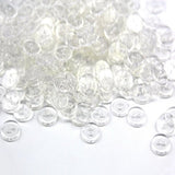RayLineDo Pack of 100 Clear Delicate Plastic Round Buttons 2 Holes,Approx:12mm,Hole size:1mm