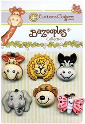 BaZooples Buttons-Gertrude & Friends