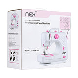 NEX HT-CS141W-M Sewing Machine with 12 Built-in Stitches Crafting Mending Machine Pink