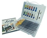 Royal & Langnickel RSET-ART3302 Essentials Clear View Acrylic Painting Set, Deluxe