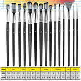 21Pack Oil Paint Brushes Sets Professional Artist Acrylic Brush Kits for Watercolor Canvas Painting - 15 Sizes Brush 1 Paint Palette 1 Standing Organizer 2 Mixing Knives 2 Watercolor Sponges
