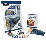 Royal & Langnickel RSET-ART3302 Essentials Clear View Acrylic Painting Set, Deluxe