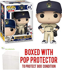 Christian Yeli c h [Brewe r s]: Funk o Pop! Vinyl Figure Bundle with 1 Compatible 'ToysDiva' Graphic Protector (041 - 46822 - B)