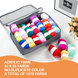 42 Tufting Yarn Kit，BESGEER Tufting Yarn for Rug Making, Acrylic Carpet Yarn for Tufting, Cut &Loop Yarn Kit, Perfect Tufting Yarn Beginner Kit for for Adults Kids