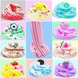 Butter Slime Kit for Girls 10 Pack, Party Favors with Watermelon, Coffee, Mint, Candy, and Lemon Slime, Stretchy and Non-Sticky, Stress Relief Toy for Boys, Easter Basket Stuffers