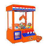 Bundaloo Slam Dunk Claw Machine - Miniature Candy Grabber for Kids with 3 Small Basketballs, 30 Reusable Tokens - Electronic Prize Dispenser Toy with Arcade Music - Party Game for Children