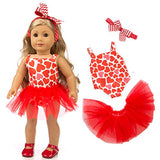 ZQDOLL 19 pcs Girl Doll Clothes Gift for American 18 inch Doll Clothes and Accessories, Including 10 Complete Sets of Clothing