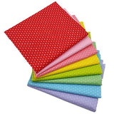 iNee Mini Polka Dot Fat Quarters Quilting Fabric Bundles, Cotton Fabric for Sewing Crafting,18 x22 inches,(Mini Polka Dot)