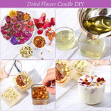 LAVEVE Dried Flowers, 18 Bags 100% Natural Dried Flowers Herbs Kit for Soap Making, DIY Candle, Bath, Resin Jewelry Making - Include Lavender, Don't Forget Me, Lily, Rose Petals, Jasmine and More