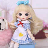 Pukifee Luna BJD Doll 1/8 Tiny Cute Ball Jointed Doll Resin Fairies Best Birthday Gift Toy for Girl Fairyland Normal Skin NudeDoll No Face Up